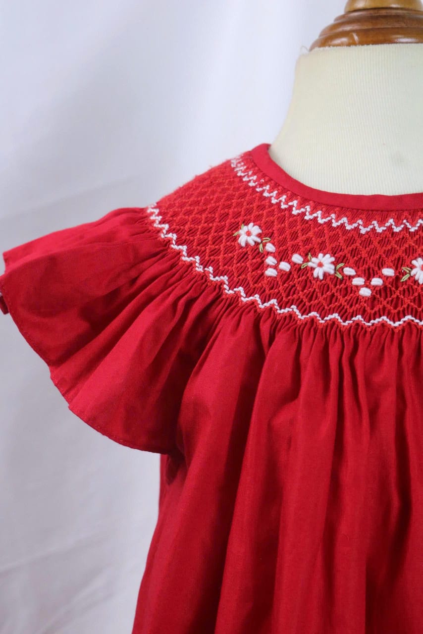 Hand Smocked Embroidered Design (Imported)