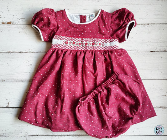 Hand Smocked Embroidered Design (Imported)