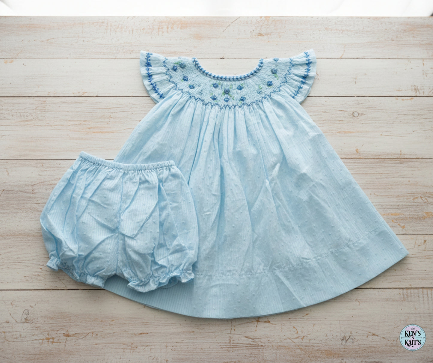 Hand Smocked Embroidered Design (Imported)