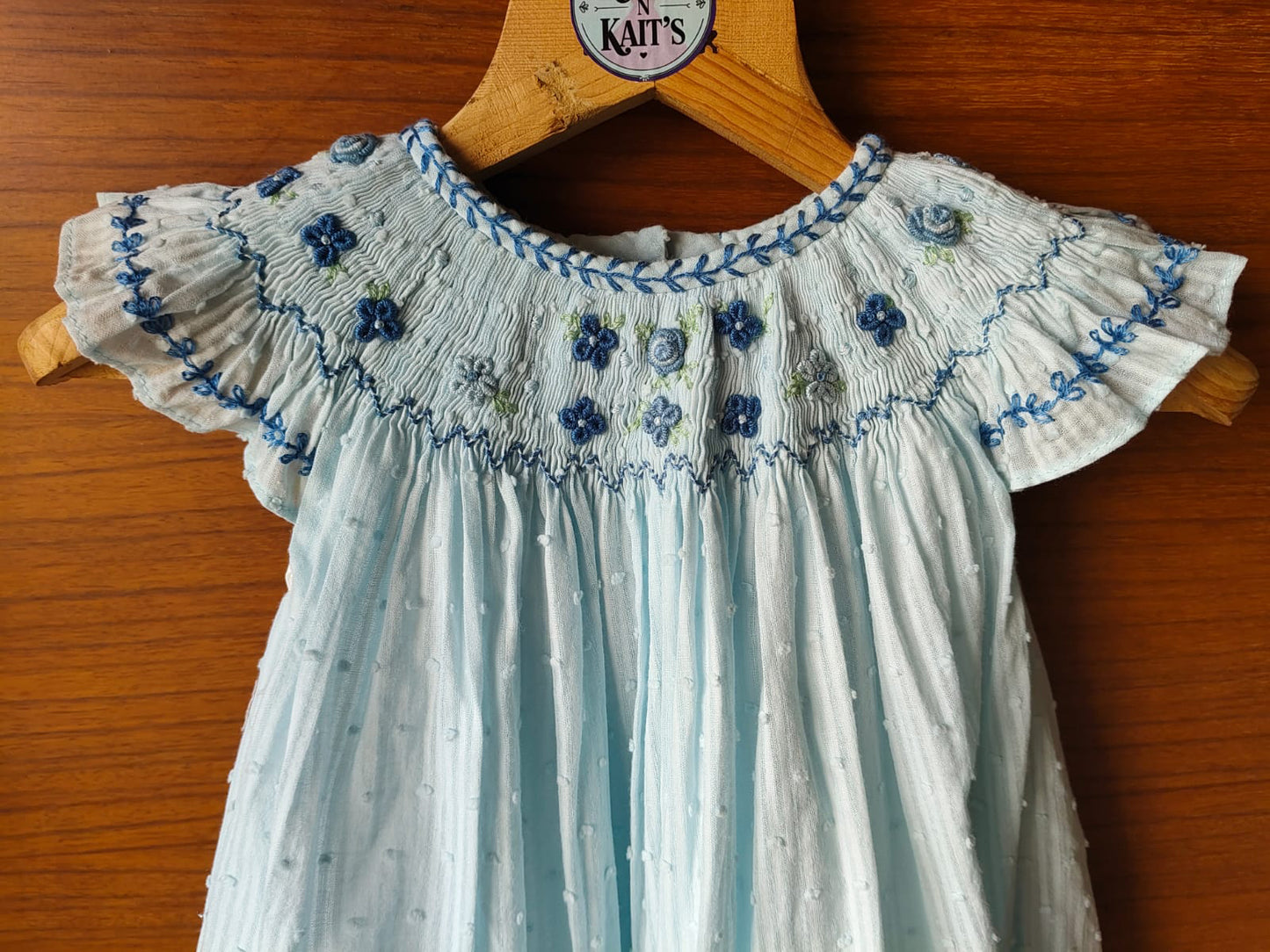 Hand Smocked Embroidered Design (Imported)