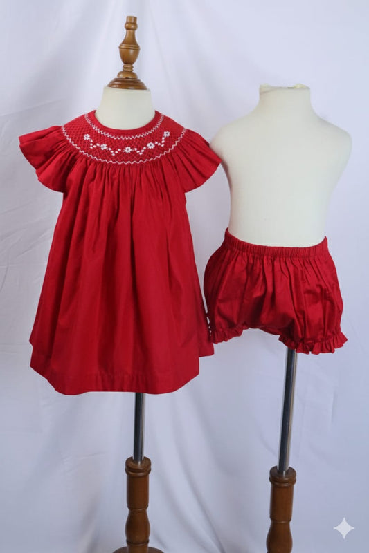 Hand Smocked Embroidered Design (Imported)