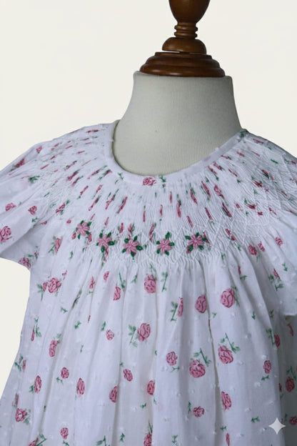 Hand Smocked Embroidered Design (Imported)