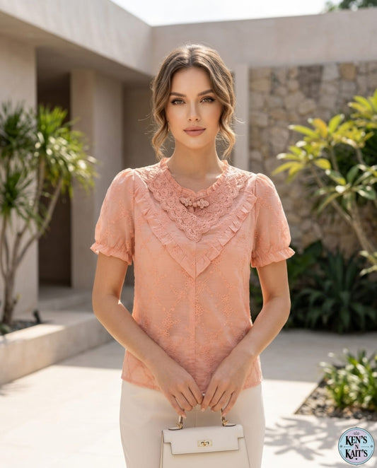 Elegant Ethnic-Contemporary Top