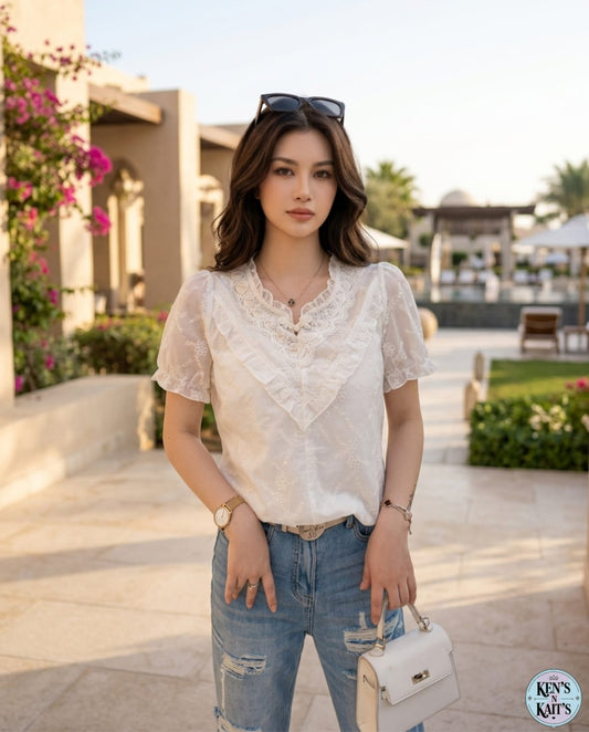 Elegant Ethnic-Contemporary Top