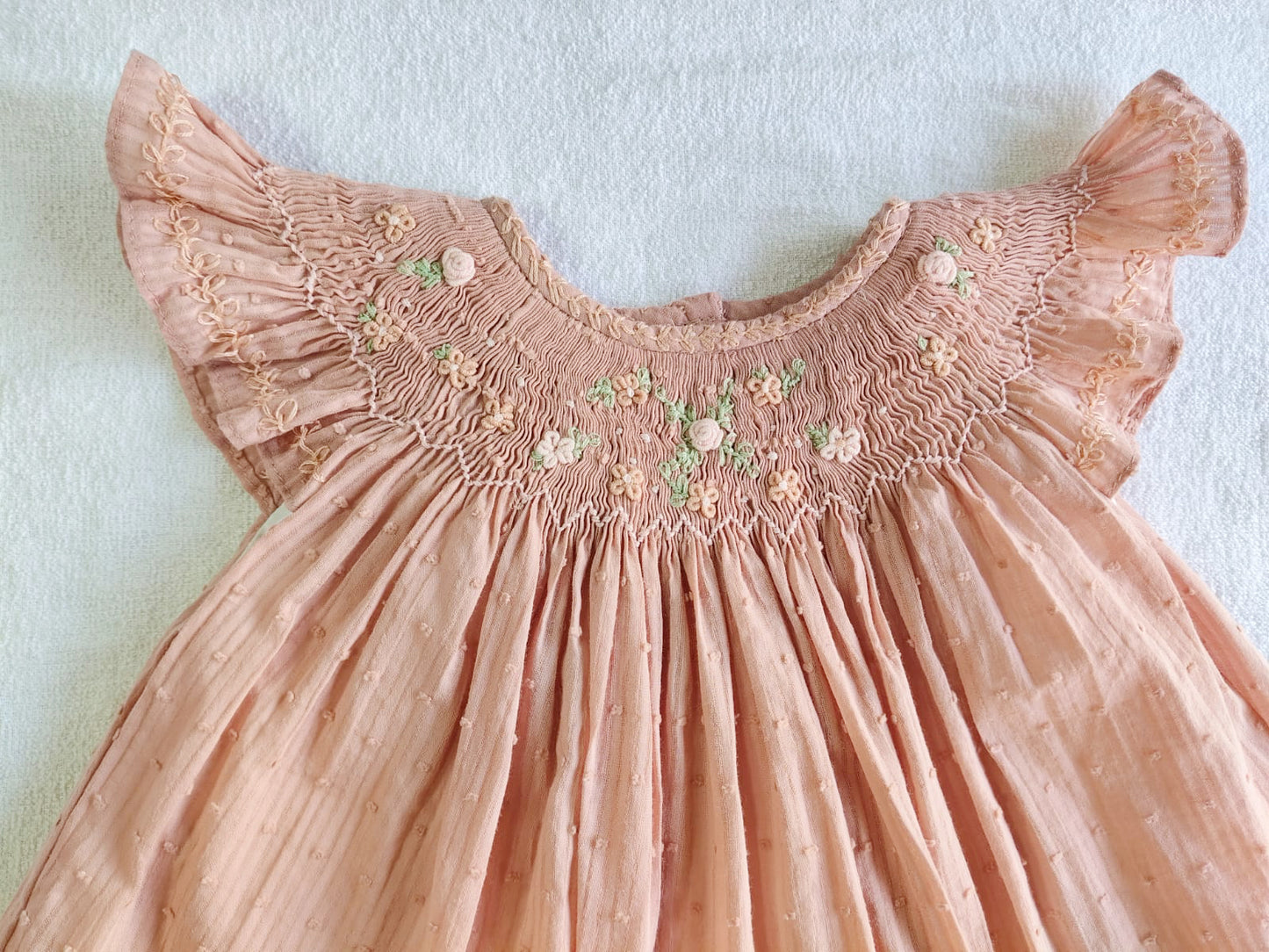Hand Smocked Embroidered Design (Imported)