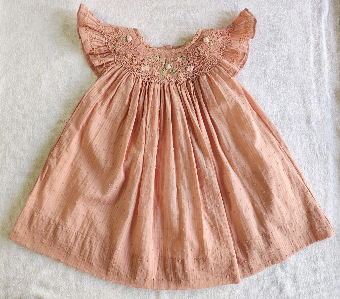 Hand Smocked Embroidered Design (Imported)