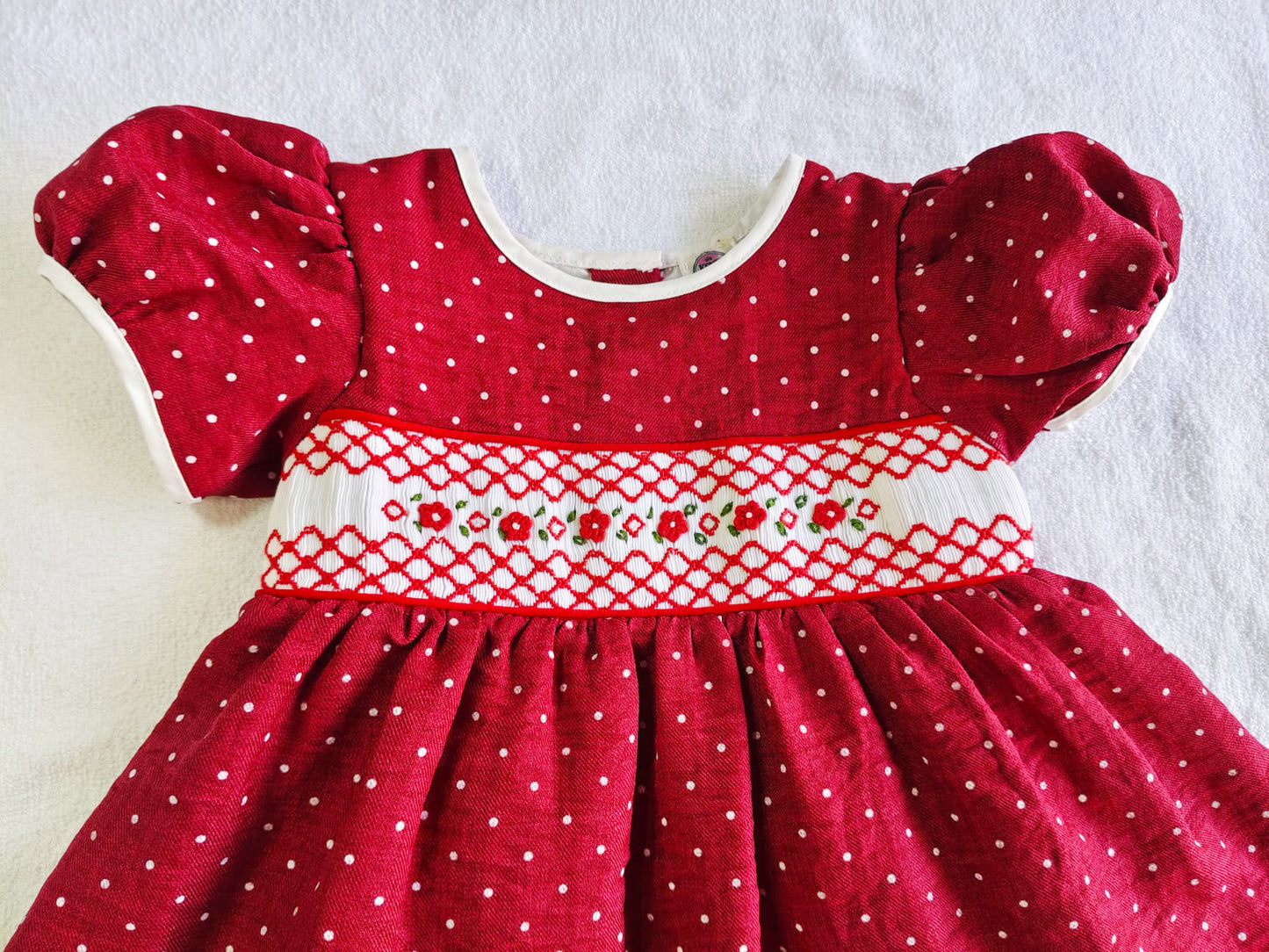 Hand Smocked Embroidered Design (Imported)