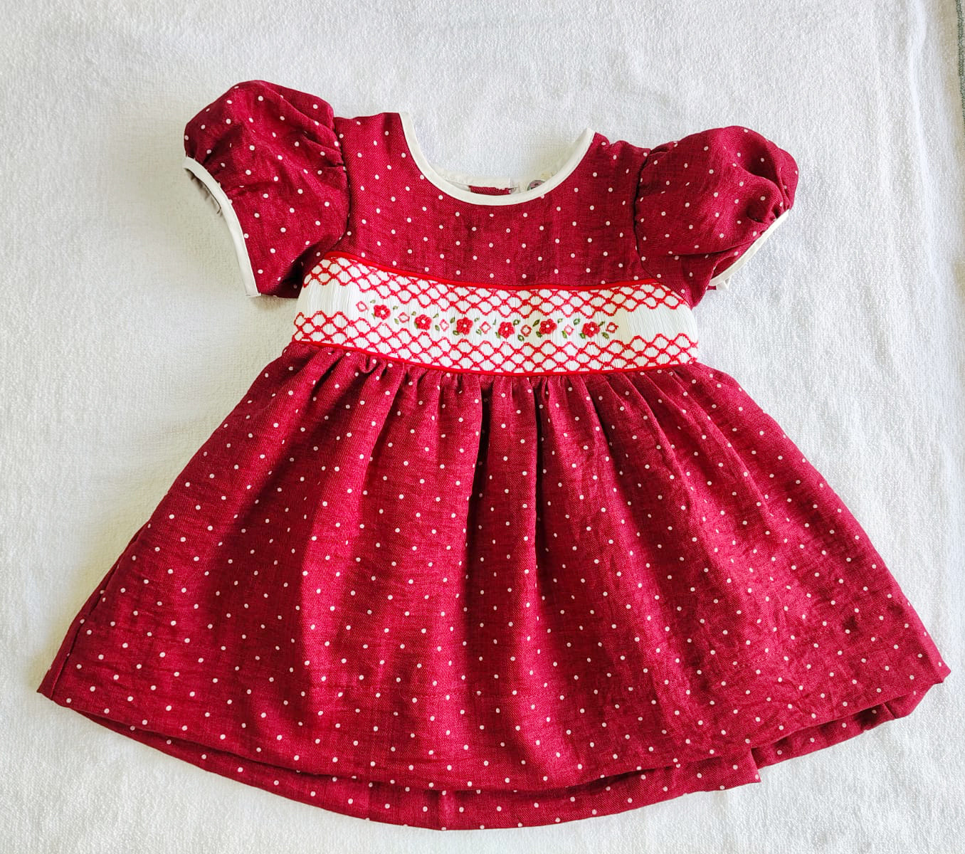 Hand Smocked Embroidered Design (Imported)