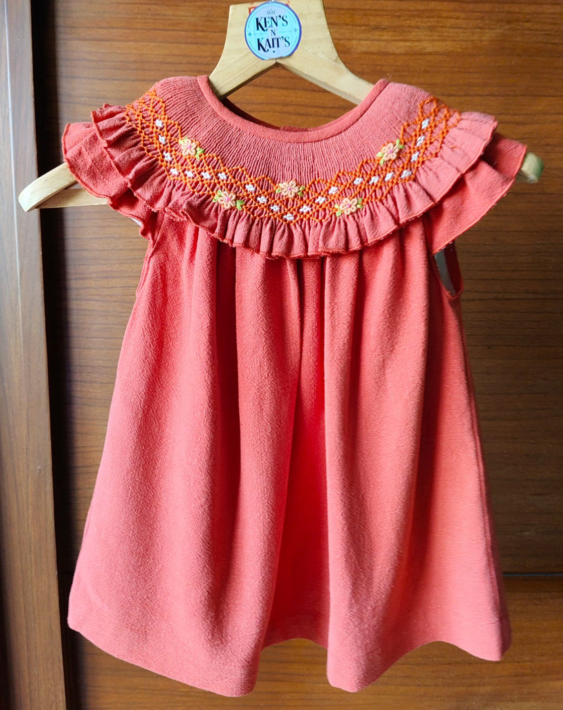 Hand Smocked Embroidered Design (Imported)