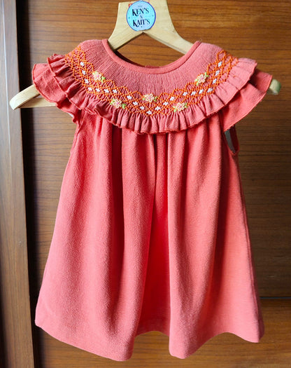 Hand Smocked Embroidered Design (Imported)
