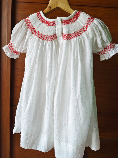 Hand Smocked Embroidered Design (Imported)