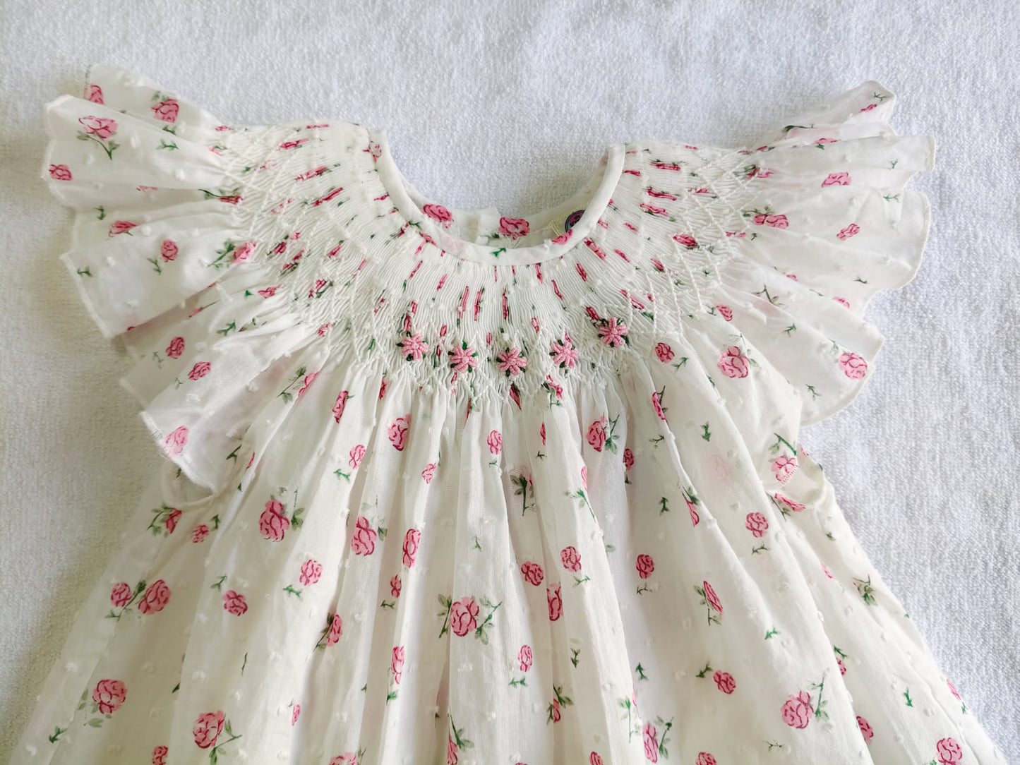 Hand Smocked Embroidered Design (Imported)