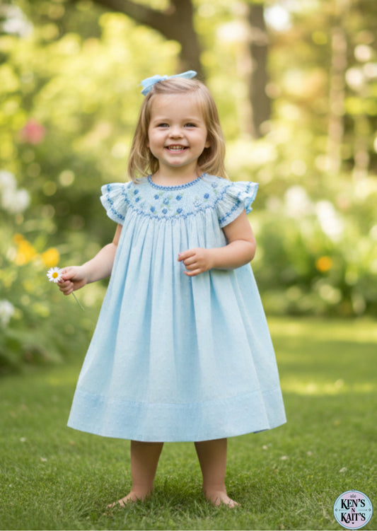Hand Smocked Embroidered Design (Imported)