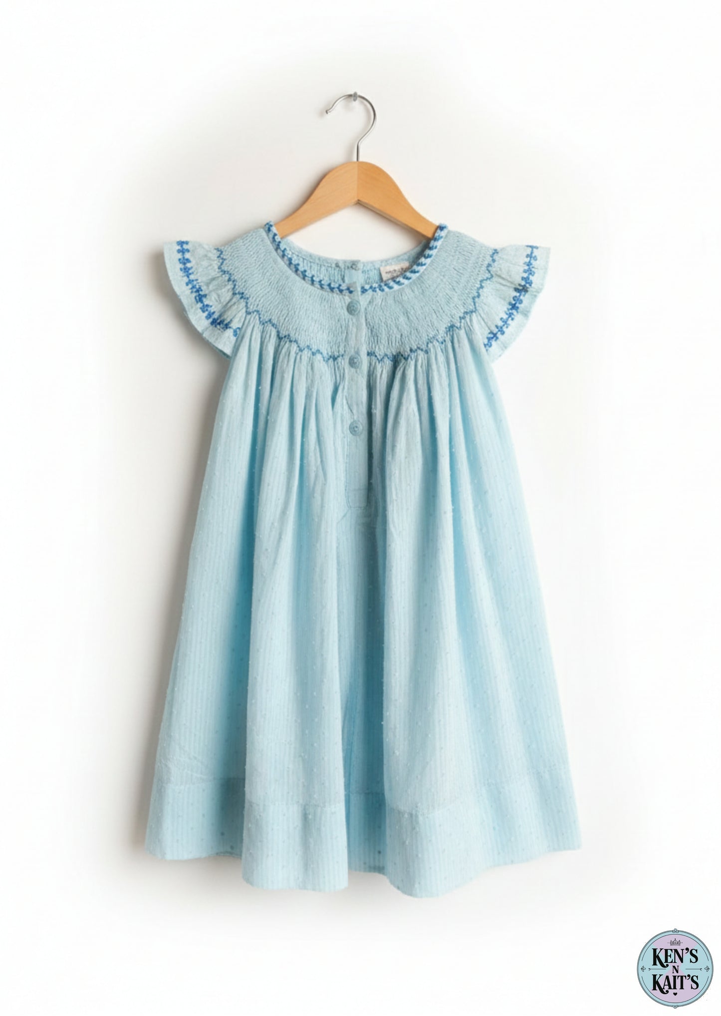 Hand Smocked Embroidered Design (Imported)