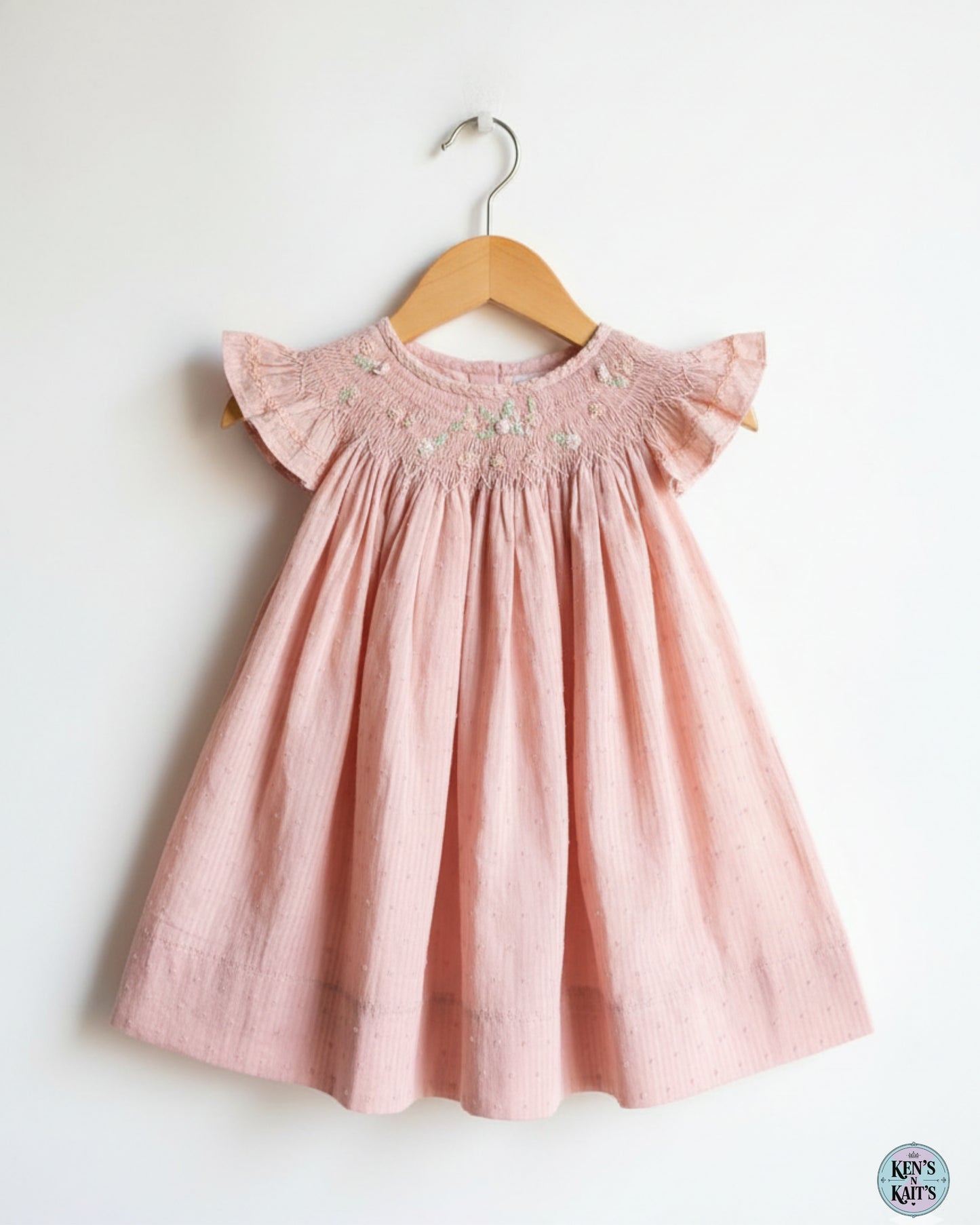 Hand Smocked Embroidered Design (Imported)