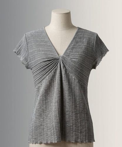 Twist-Front Ribbed Top