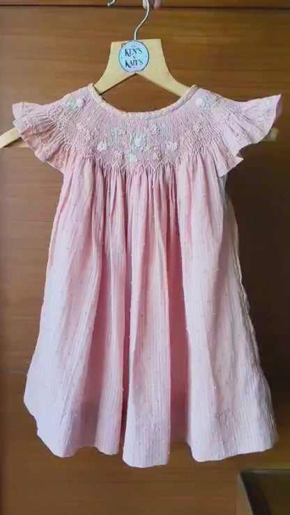 Hand Smocked Embroidered Design (Imported)
