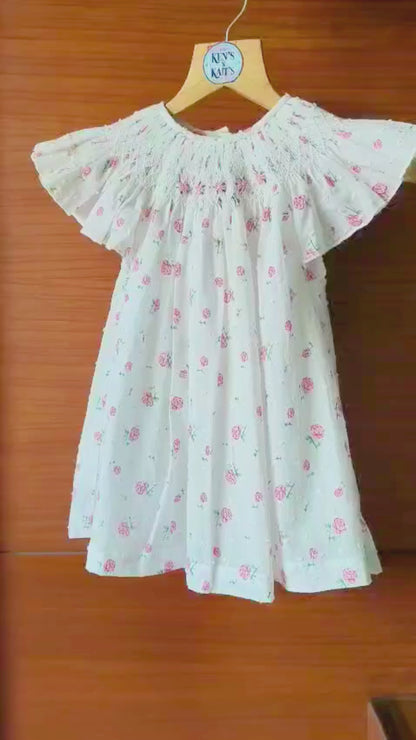 Hand Smocked Embroidered Design (Imported)