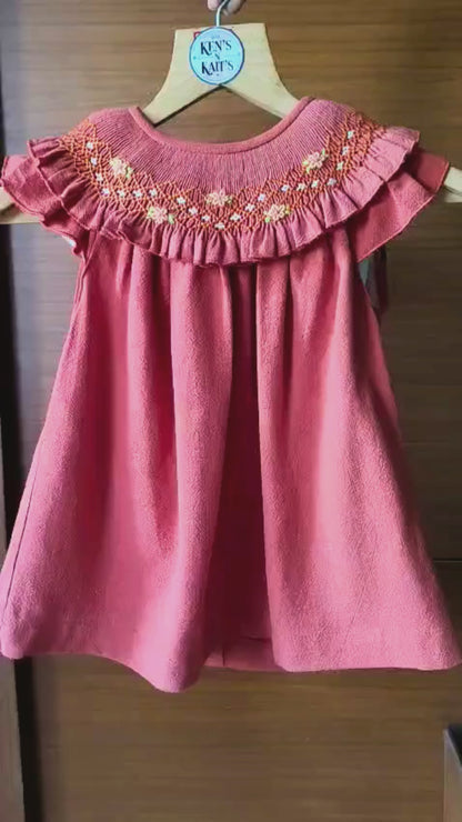 Hand Smocked Embroidered Design (Imported)