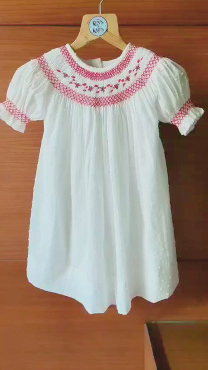 Hand Smocked Embroidered Design (Imported)