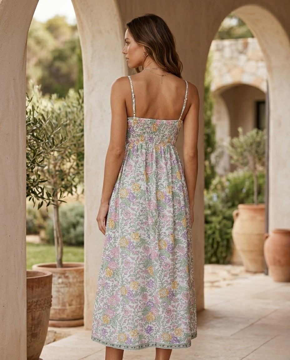 Mul Cotton Floral Dress