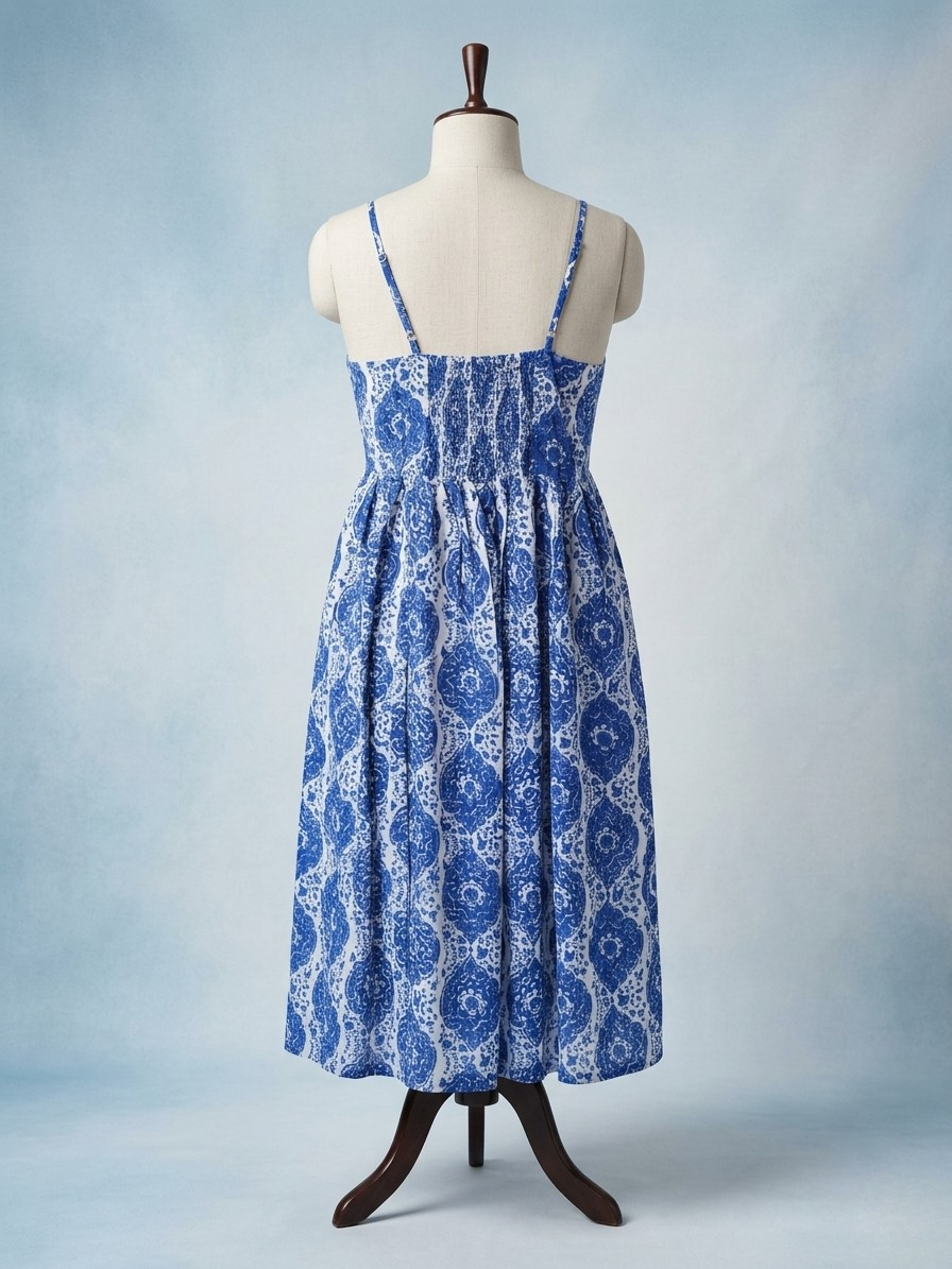 Indigo Collection – Jaipur Print Mul Cotton Dress