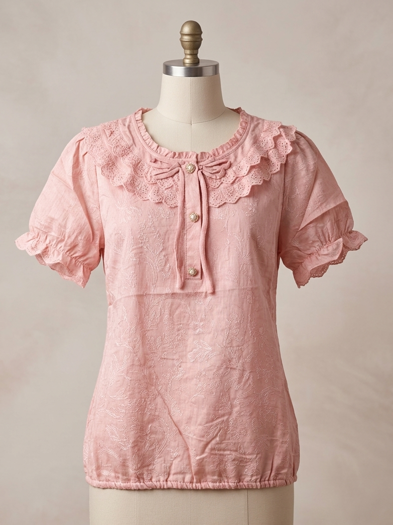 Sweet Embroidered Lace Top