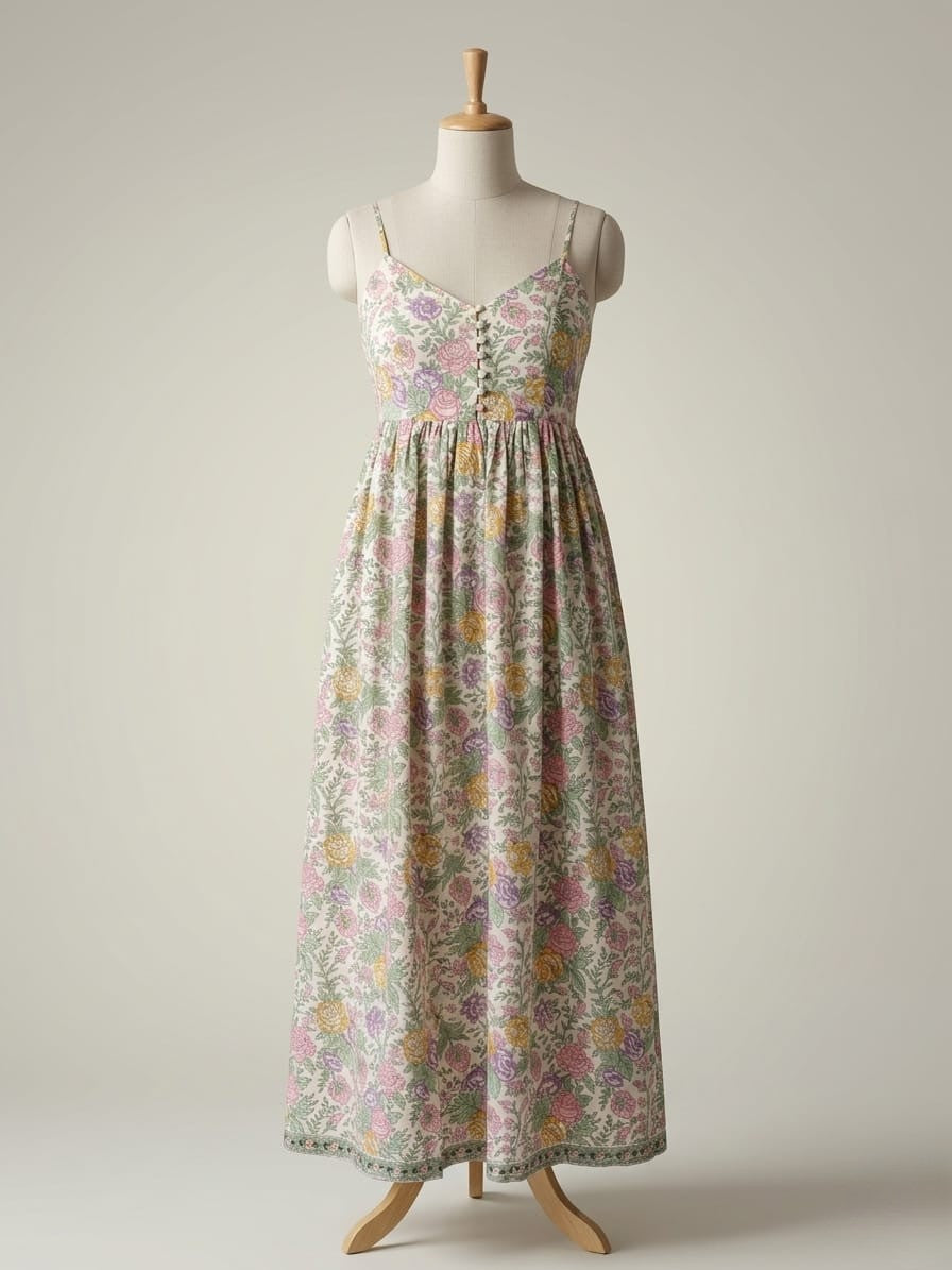 Mul Cotton Floral Dress