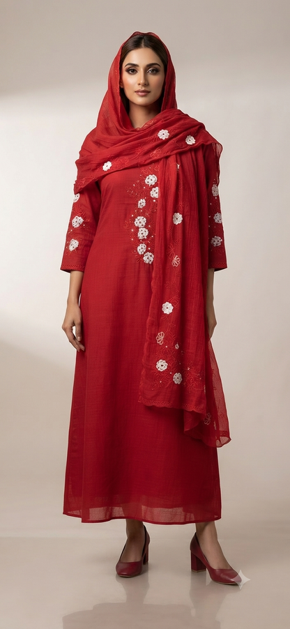 Mul Chanderi 3-Piece Set