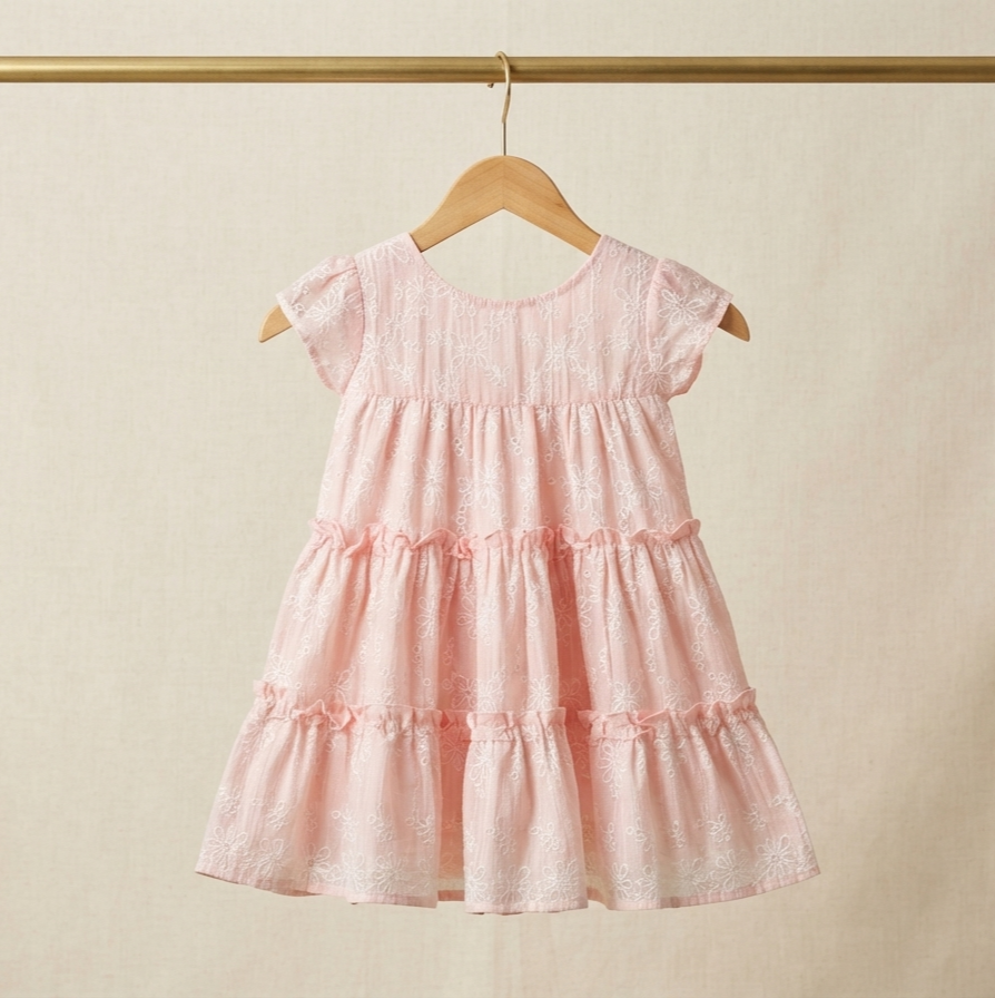 Beautiful, budget-friendly Floral Hollow-Out Frock
