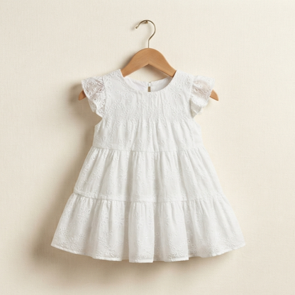 Beautiful, budget-friendly Floral Hollow-Out Frock