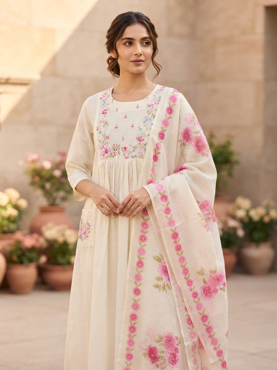 Elegant Kora Cotton 3-Piece Set