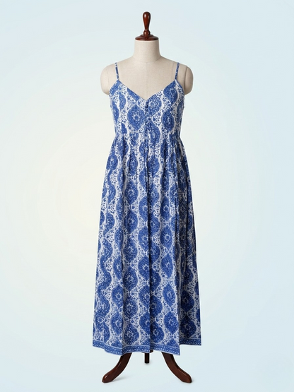 Indigo Collection – Jaipur Print Mul Cotton Dress