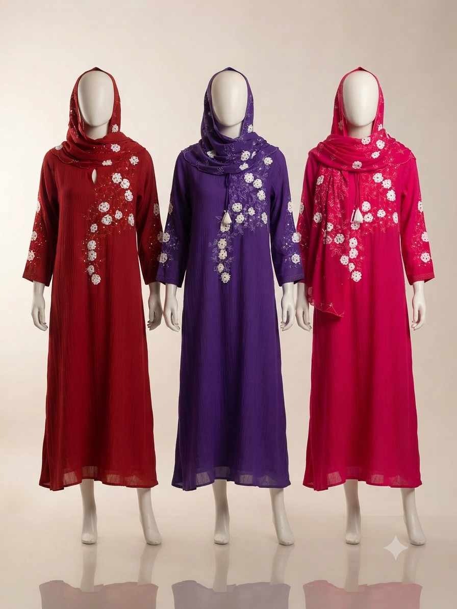 Mul Chanderi 3-Piece Set