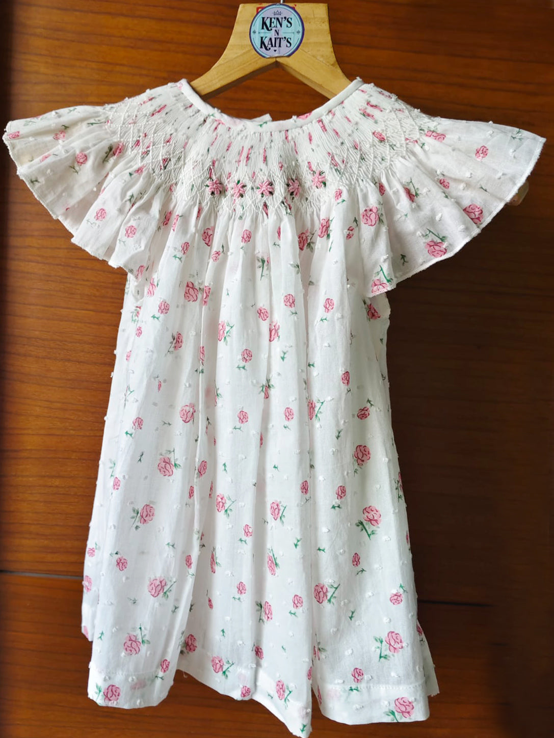 Hand Smocked Embroidered Design (Imported)